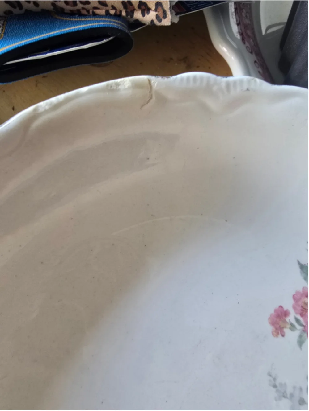 Vintage Floral Dinnerware Bowl Set of 4 One Size White Pink Cottagecore Coquette